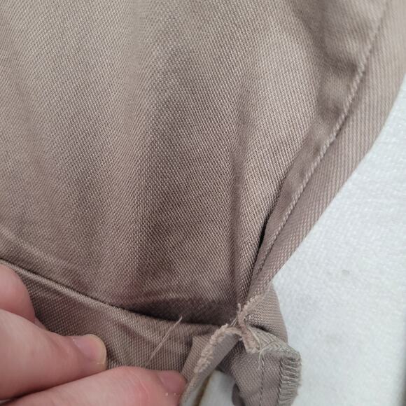 Pact classic woven twill cotton roll up pants straight drawstring minimalist - Picture 10 of 11